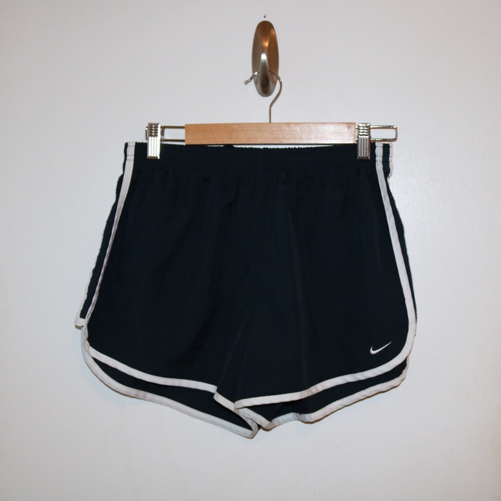 Nike Navy Blue Drawstring Running Shorts